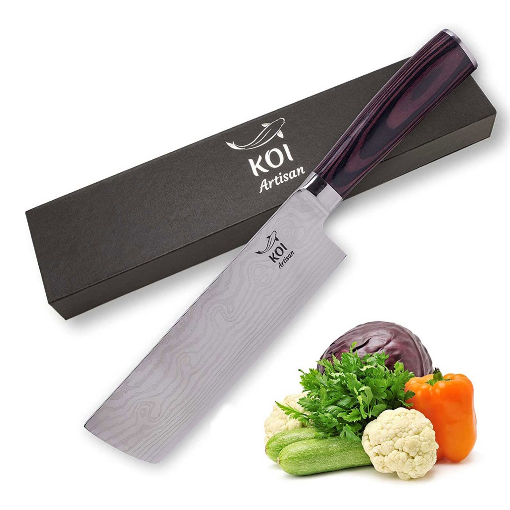 KOI ARTISAN Nakiri Kitchen Knives – Fruit and Vegetable Chef Knife 7 ...